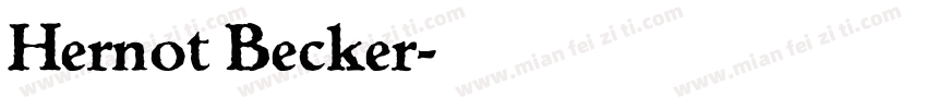 Hernot Becker字体转换